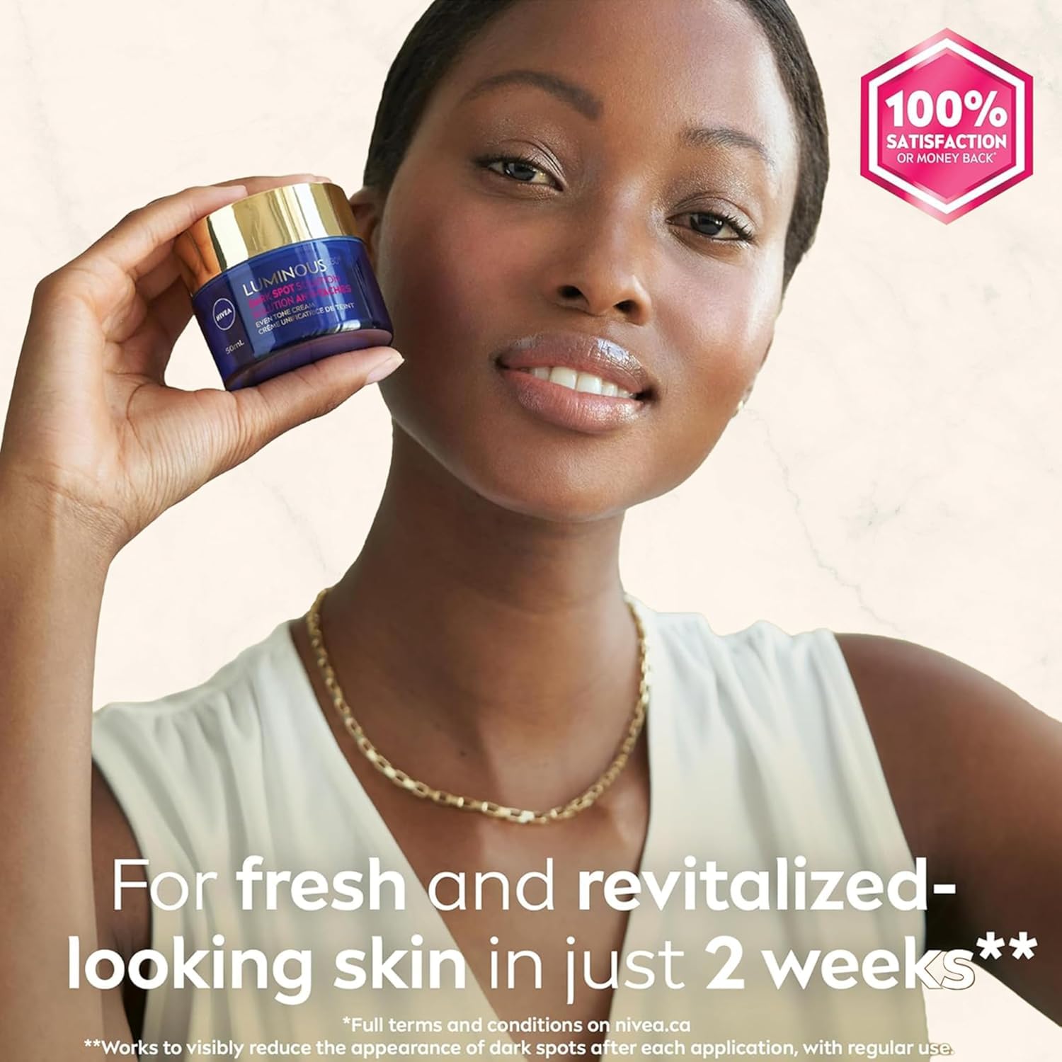NIVEA LUMINOUS630 Dark Spot Solution Even Tone Face Cream for All Skin Types, Dark Spot Cream for Face Reduces Appearance of Dark Spots, Hyaluronic Acid Moisturizer, Dermatological Skin Care, 50mL NIVEA