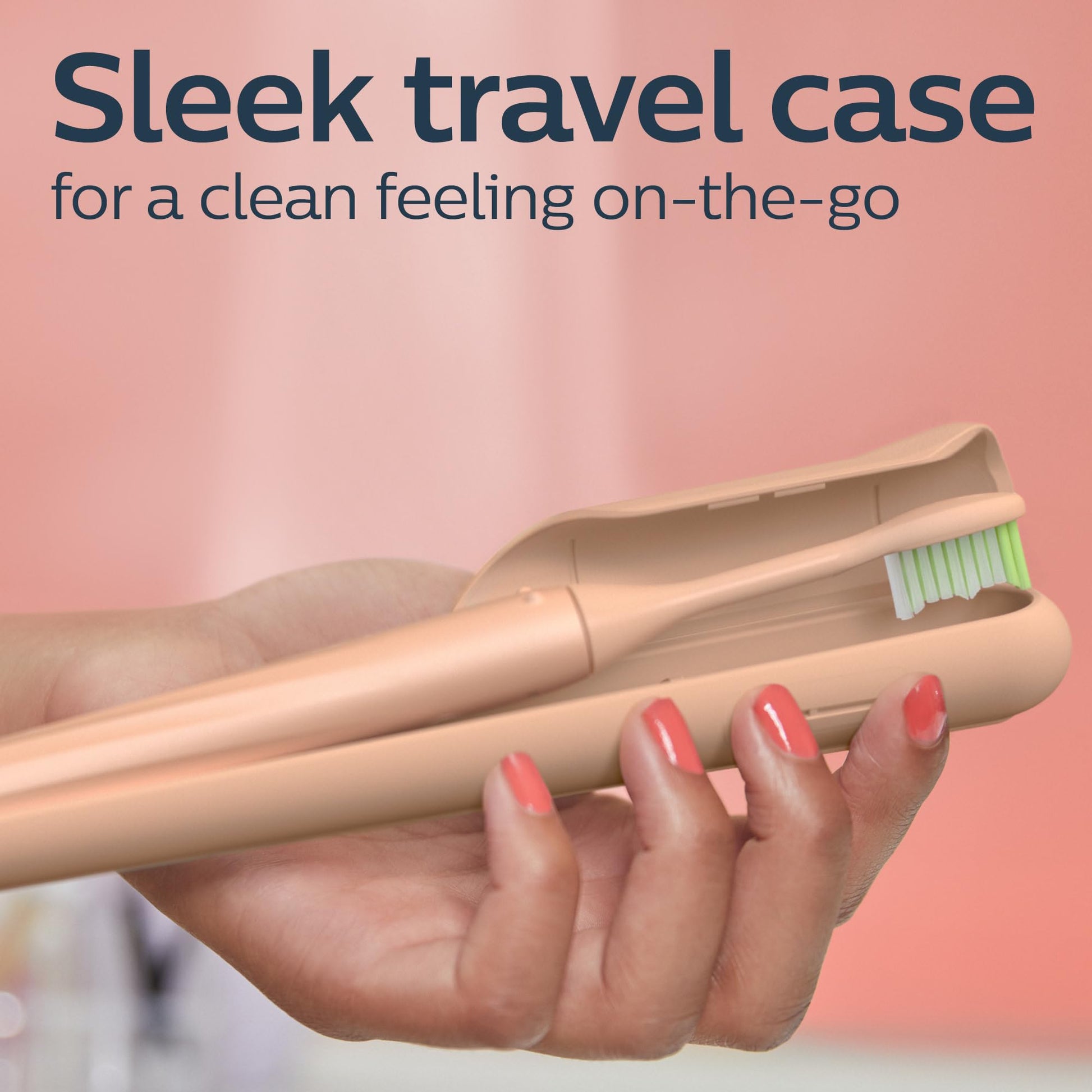 Philips One by Sonicare Rechargeable Toothbrush, 1 Brush Head, Champagne Philips Sonicare