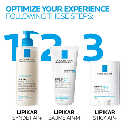 La Roche Posay Body Lotion, Lipikar Balm AP+M Body Cream with Shea Butter & Niacinamide for Women, Men, & Children. Suitable for Dry to Eczema-Prone, Sensitive Skin, Anti-Itch Skin Relief, 200mL