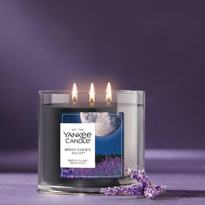 Yankee Candle 3 Wick Candle Jar, Scented Candle with up to 40 Hours of Burn Time, Premium Plant Wax Blend for Consistent Long Lasting Scent from First to Last Burn, Midsummer's Night 🍁 All In One Marketplace Canada