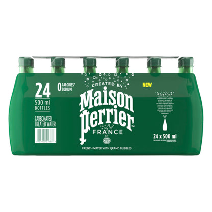 Maison Perrier Unflavoured Carbonated Water, 24 Bottles, 500 ml Maison Perrier