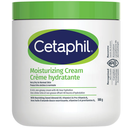 Cetaphil Moisturizing Cream with Sweet Almond Oil and Glycerin, 48hr Hydration for Dry To Very Dry and Sensitive Skin, Fragrance Free, Paraben Free, Dermatologist Recommended, 566g (Amazon Exclusive) 🍁 All In One Marketplace Canada