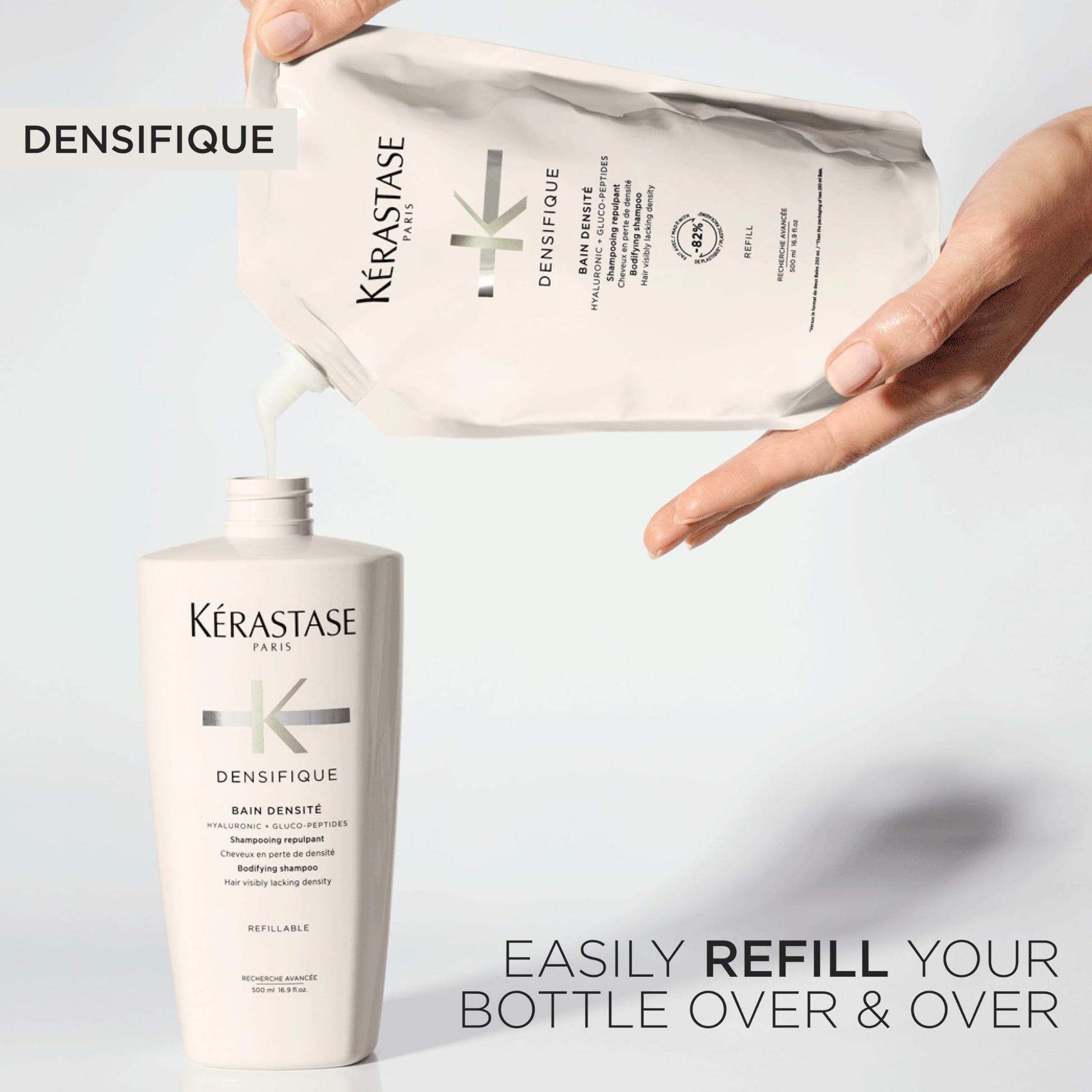 Kérastase Densifique Bain Densité Shampoo for Thinning Hair, 500 mL KÉRASTASE