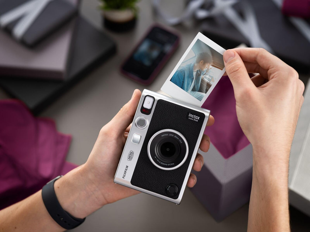 Fujifilm INSTAX Mini Evo Hybrid Instant Camera - Black