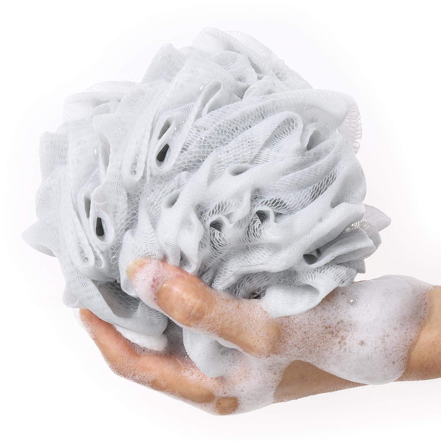 BTYMS Bath Sponge Shower Loofahs 60g Mesh Pouf Bath Scrunchies Body Wash Puff Shower Puff - Pack of 4 - Available at All In One Marketplace Canada