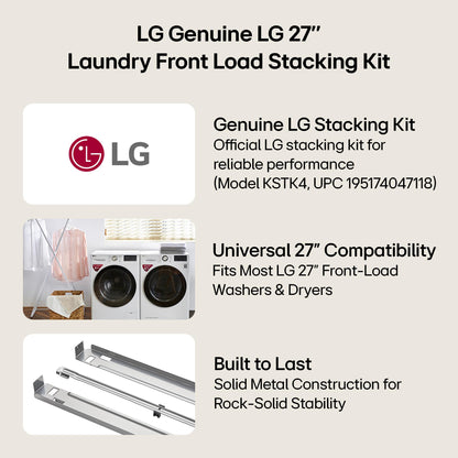 LG KSTK4 Genuine Washer & Dryer Stacking Kit (27") by LG Canada
