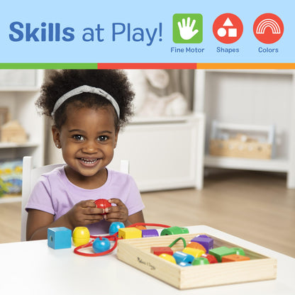 Melissa & Doug Primary Lacing Beads 33-Piece Montessori Toy Set Melissa & Doug