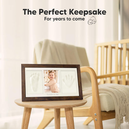 KeaBabies Baby Hand and Footprint Kit, Clay Keepsake Frame (Dark Walnut) 🍁 All In One Marketplace Canada