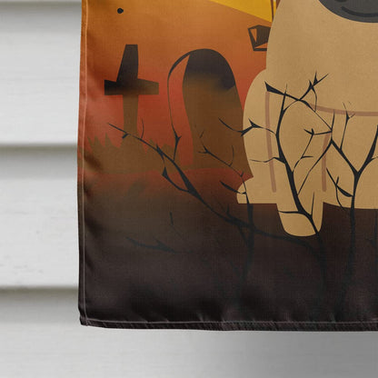 Drapeau de maison Caroline's Treasures BB4273CHF motif carlin d'Halloween sur toile marron, grand format, multicolore