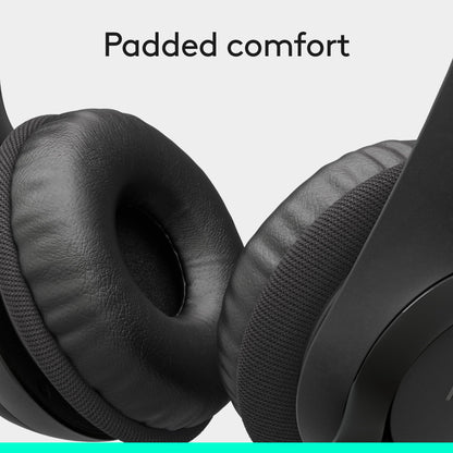Logitech H390 Wired Headset for PC/Laptop, Stereo Headphones with Noise Cancelling Microphone, USB-A, in-Line Controls, Works with Chromebook - Black, 1 Pack - Available at All In One Marketplace Canada