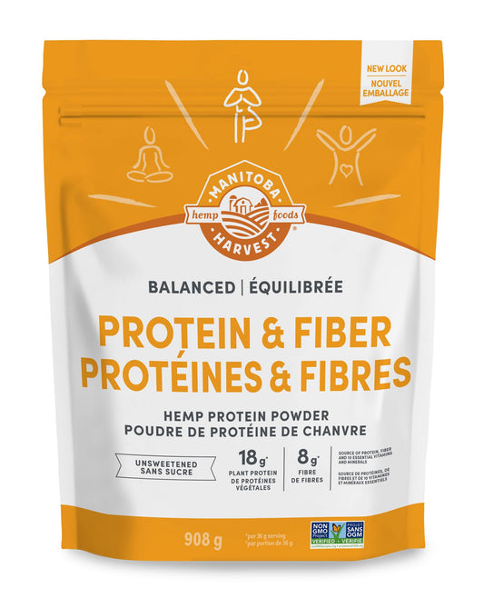 Manitoba Harvest Hemp Yeah! Balanced Protein + Fibre Powder, Unsweetened, 908g