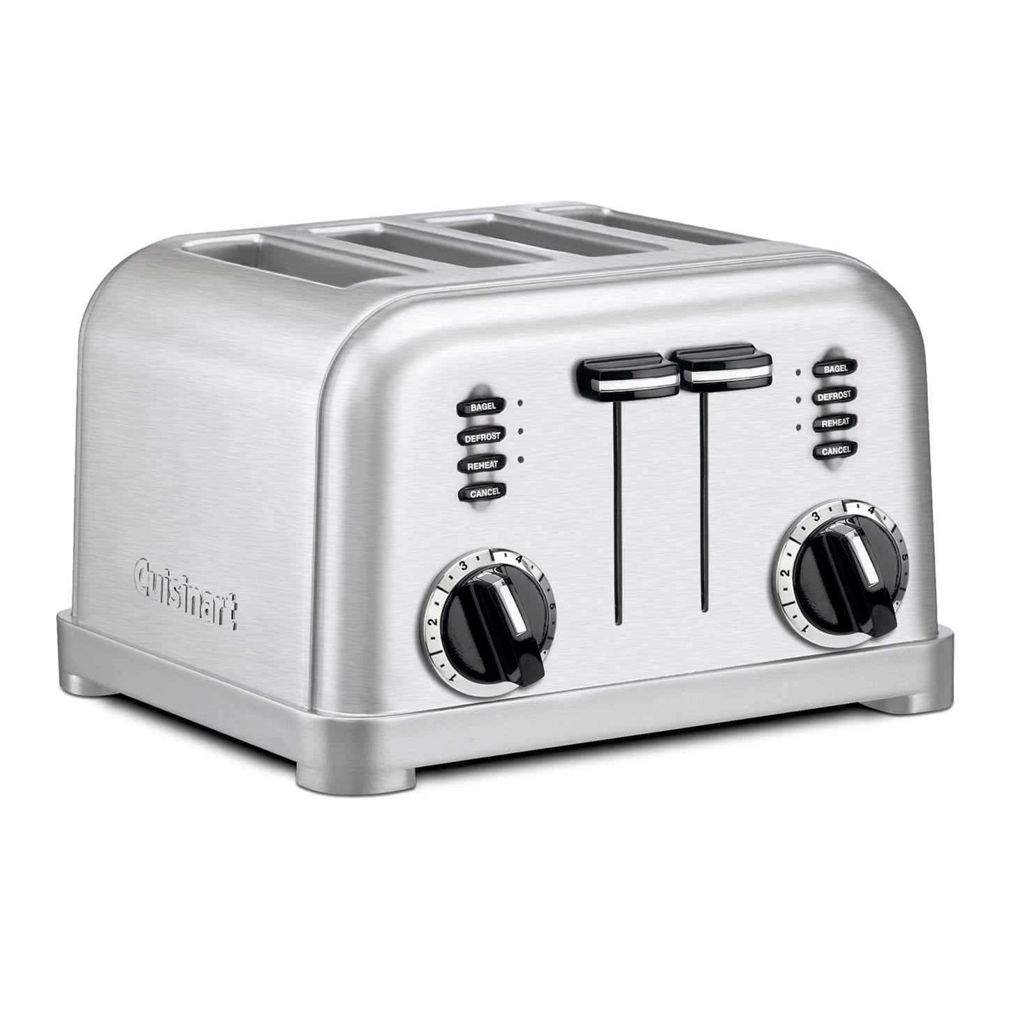 Cuisinart 4-Slice Toaster, 6-browning Levels, Brushed Silver (CPT-180C) - Available at All In One Marketplace Canada
