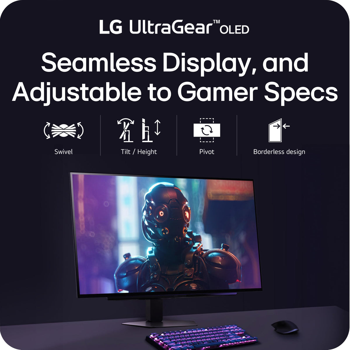 LG Ultragear 27" OLED Gaming Monitor 27GX704A-B WQHD 240Hz NVIDIA G-Sync