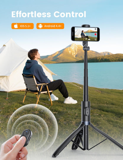 ANXRE 67.7" Photographic Tripod Stand with Light, NT99 Tripod Stand for Cell Phone & Camera & Gopro, Travel Stand Holder with Remote for Content Creator Video Recording - Available at All In One Marketplace Canada