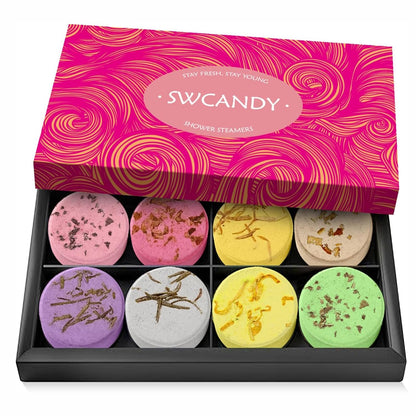 SWCANDY Shower Steamers Aromatherapy Teen Girl Gifts 8 Pcs Fruity Self Care 🍁 All In One Marketplace Canada