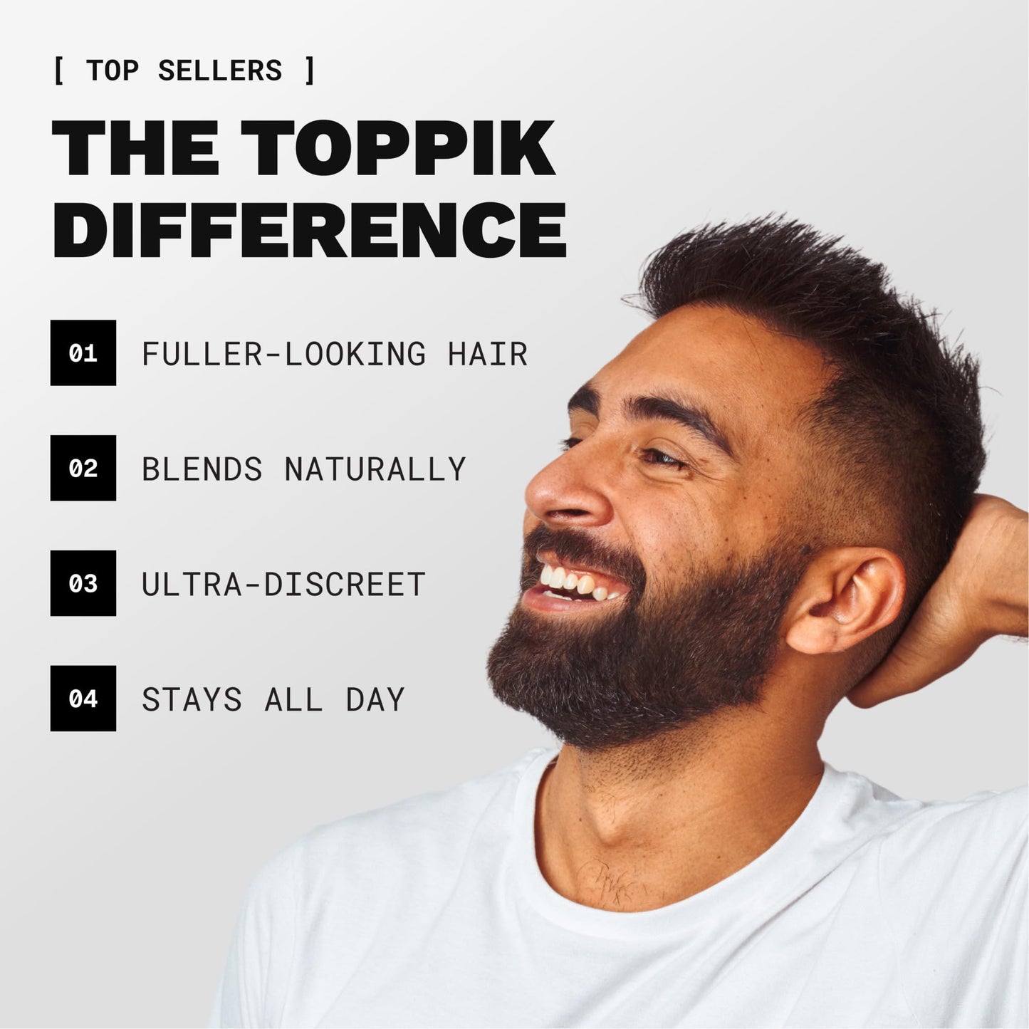 TOPPIK Hair Building Fibers, 27.5 g, Fill In Fine or Thinning Hair, Instantly Thicker Looking, Multiple Shades for Men & Women