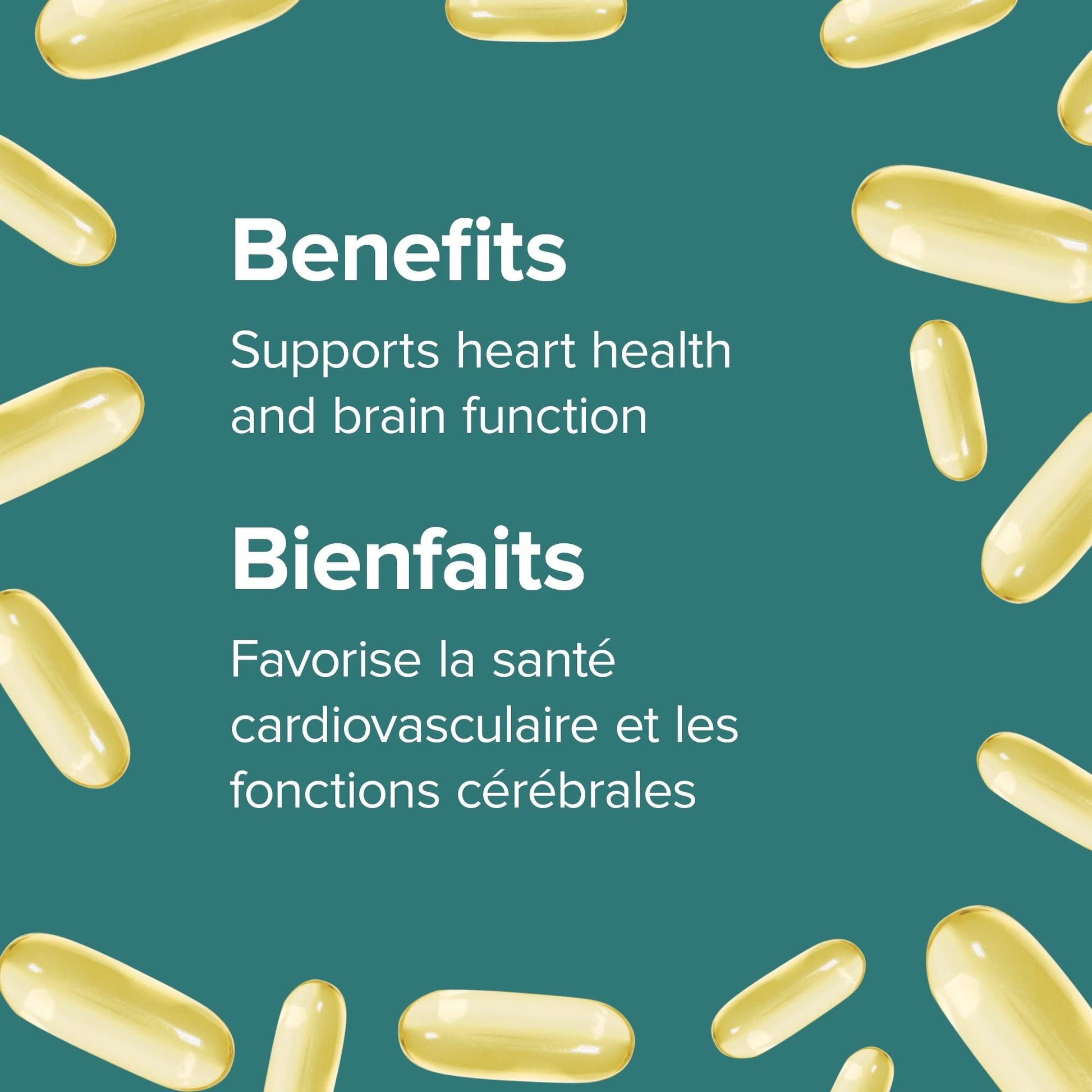 Webber Naturals Omega-3 300 mg Mini, 220 Clear Enteric No Fishy Aftertaste Mini Softgels, Supports Cardiovascular Health and Brain Function - Available at All In One Marketplace Canada