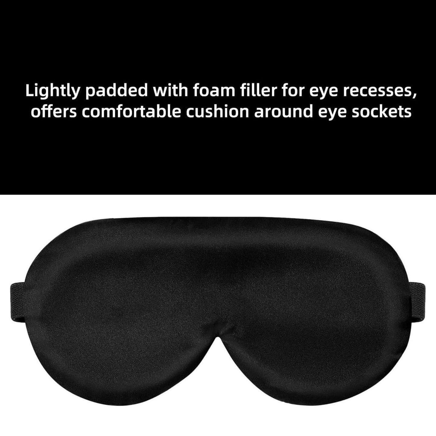 Alaska Bear Natural Silk Sleep Mask, Blindfold, Super Smooth Eye Mask (One Strap) - Available at All In One Marketplace Canada