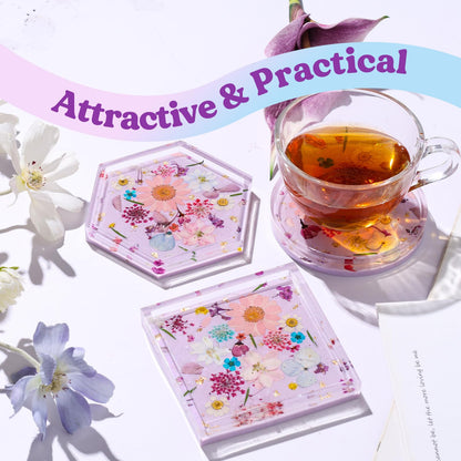 LET'S RESIN Resin Coaster Molds Kit, 16oz Epoxy Starter Kit for Beginners 🍁 All In One Marketplace Canada