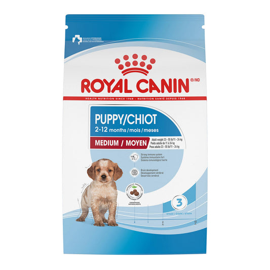 Royal Canin Size Health Nutrition Medium Puppy Dry Dog Food, 4 lb ROYAL CANIN