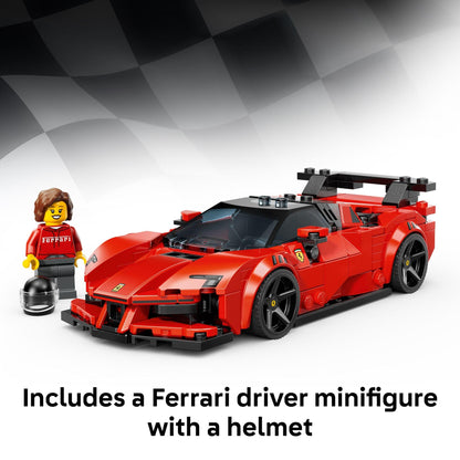 LEGO Speed Champions Ferrari SF90 XX Stradale Sports Car Building Toy for Kids - Building Set W/Ferarri Driver Minifigure for Boys & Girls, Ages 9+ - Gift Idea for Birthdays - 77254 - Available at All In One Marketplace Canada