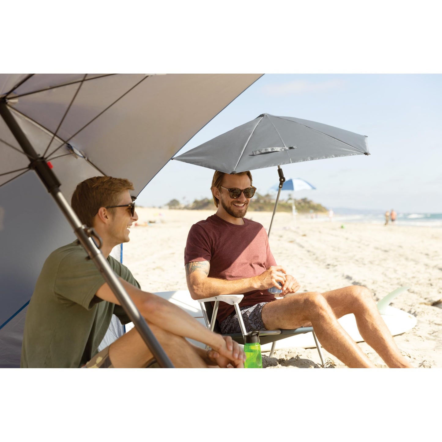 Sport-Brella Versa-Brella SPF 50+ Adjustable Umbrella with Universal Clamp, Regular, Gray 🍁 All In One Marketplace Canada