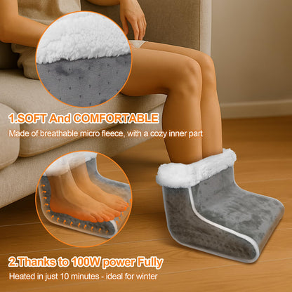 Electric Heated Foot Warmer with 6 Heat Settings and 4 Timers for Men Women 🍁 All In One Marketplace Canada