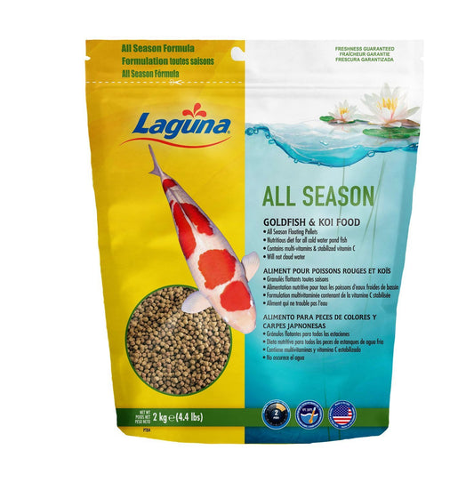 LAGUNA All Season Goldfish & Koi Floating Food, 4.4 Lbs, Beige - Available at All In One Marketplace Canada