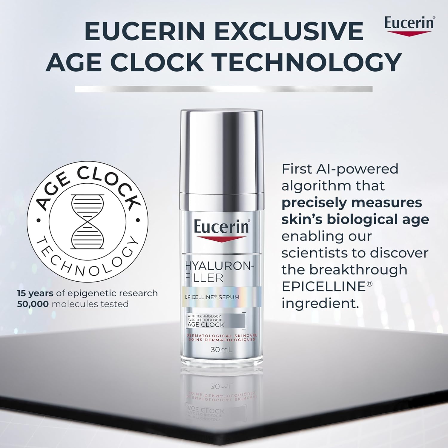 Eucerin Anti Wrinkle Epicelline Hyaluronic Acid Serum for Face, Anti Aging Face Serum for Women Visibly Rejuvenates the Look of Skin, All Skin Types, 30mL Bottle - Available at All In One Marketplace Canada