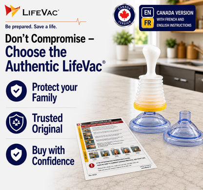 LifeVac Travel Kit (Canadian Version) - Choking Rescue Device, Portable Suction Rescue Device First Aid Kit for Kids and Adults, Portable Airway Suction Device | Anti Choking Device for Children and Adults - Available at All In One Marketplace Canada