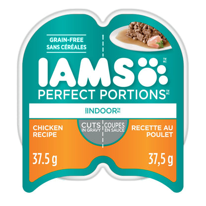 IAMS Perfect PORTIONS Adult Wet Cat Food, Chicken Flavour, 75g (24 Pack)