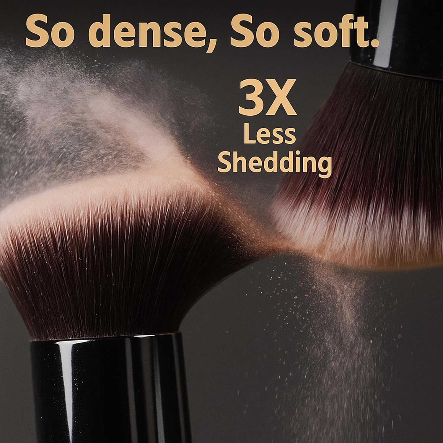 BEAKEY Makeup Brush Set Professional for Eye and Face, Foundation Blending, Eyeshadow, Concealer, Eye Shadow with 2 Blender Sponge, Paper Case