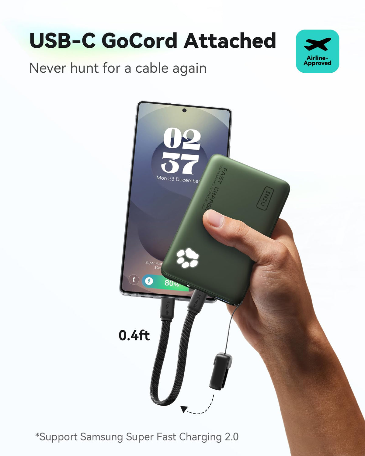 INIU 45W Fast Charging Power Bank, Smaller 10000mAh Travel Portable Charger