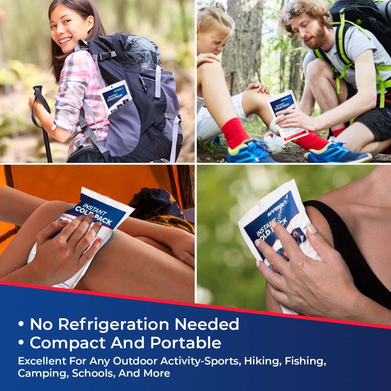 36 Instant cooler Ice pack- Ice packs Large (7.5 x 4.5 Inches) - Ready to use – Ideal for Injuries, Inflammation, Sprains, Strains,Pain relief - Available at All In One Marketplace Canada