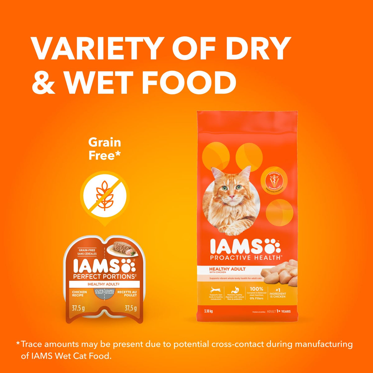 IAMS Perfect PORTIONS Adult Wet Cat Food, Chicken Flavour, 75g (24 Pack)