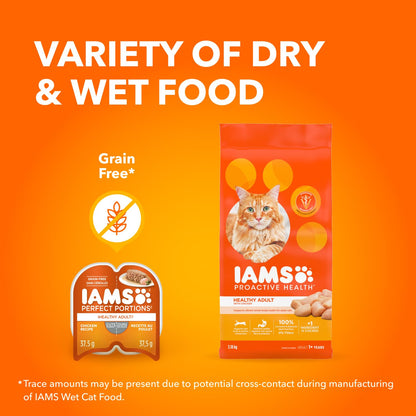 IAMS Perfect PORTIONS Adult Wet Cat Food, Chicken Flavour, 75g (24 Pack)
