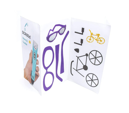 SCRIB3D P1 3D Printing Pen with Display - Includes 3D Pen, 3 Starter Colors of PLA Filament, Stencil Book + Project Guide, and Power Adapter - Available at All In One Marketplace Canada