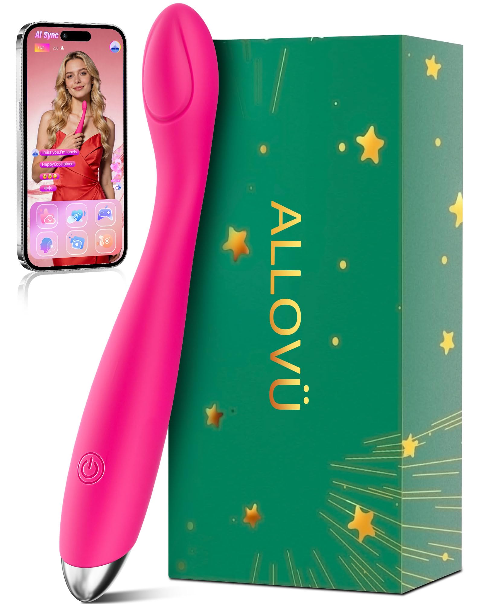 Vibrator Dildo Sex Toys for Women for Clitoral Nipple Anus Stimulation