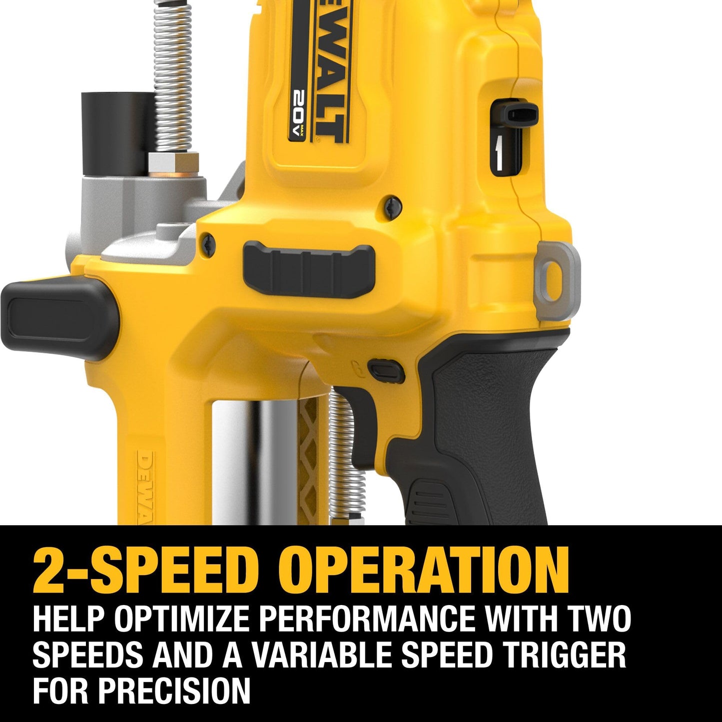 20V MAX Cordless 10,000 PSI Variable 2-Speed Grease Gun Kit (DCGG581B) DEWALT