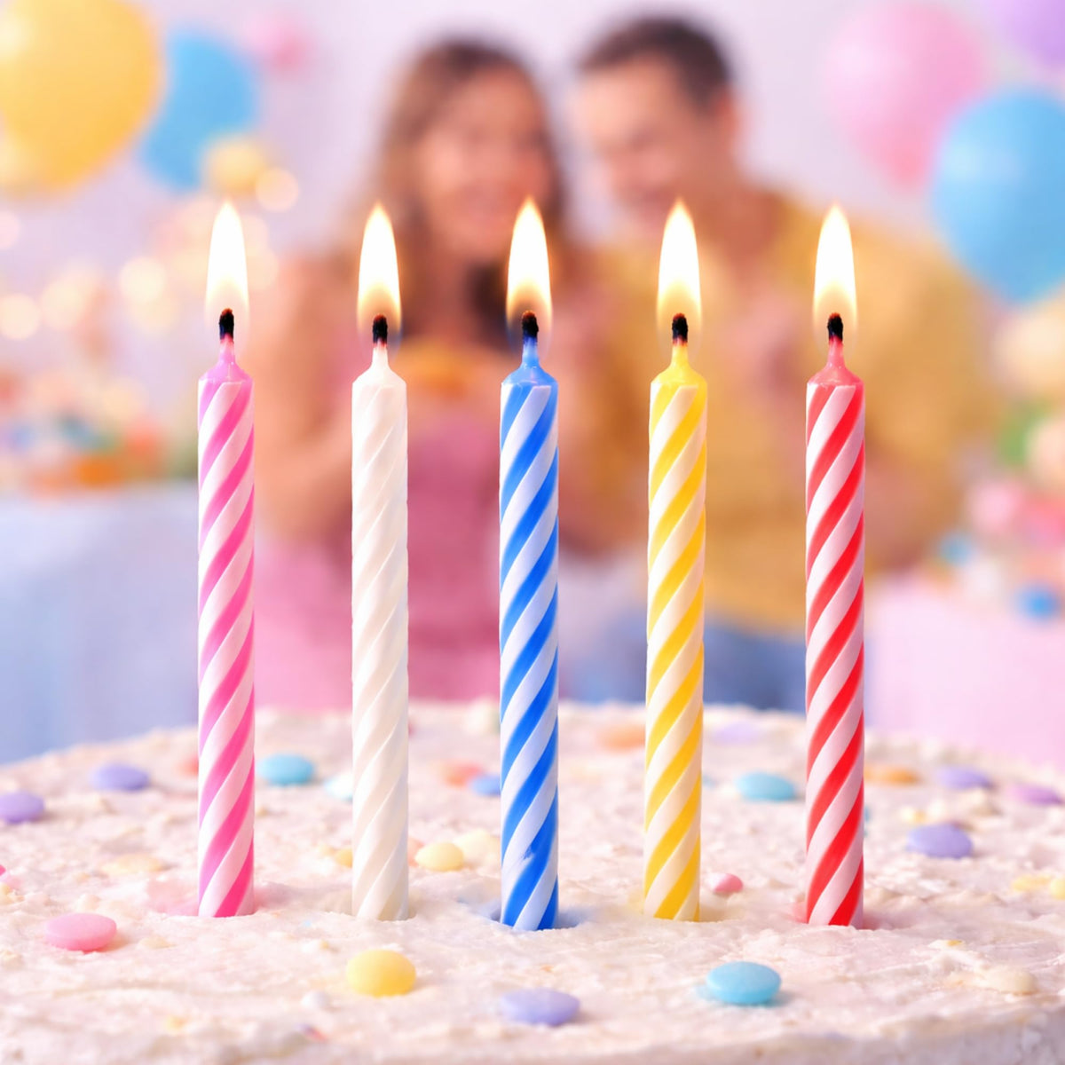 288-Count Birthday Cake Candle Set – Skinny Pink, Red, Blue, Yellow, White Birthday Candles for Cake, Bulk Party Candles 🍁 All In One Marketplace Canada