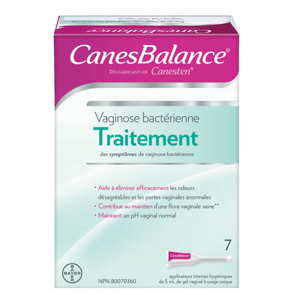 CanesBalance Bacterial Vaginosis Treatment For BV Symptoms - Vaginal Gel BV Treatment For Women, Relieves Vaginal Odor, Maintains Normal Vaginal pH, Supports Vaginal Health, 7 Single-Use Applicators - Available at All In One Marketplace Canada