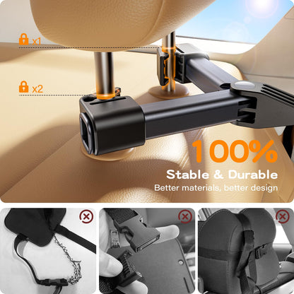 TAZENI Baby Car Mirror for Never Shake Newborn Essentials Baby Mirror for Car Seat Rear Facing Hook Clip Design 360° Adjustable Easy Install Back Seat Mirror for Baby Clear View ShatterProof