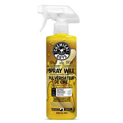 Chemical Guys Blazin' Banana Spray Wax for Car Shine & Protection - Natural Carnauba Formula for Glossy Finish on Paint, Chrome, Metal & Glass - Easy Spray-On, Wipe-Off Application, 473 ml Chemical Guys