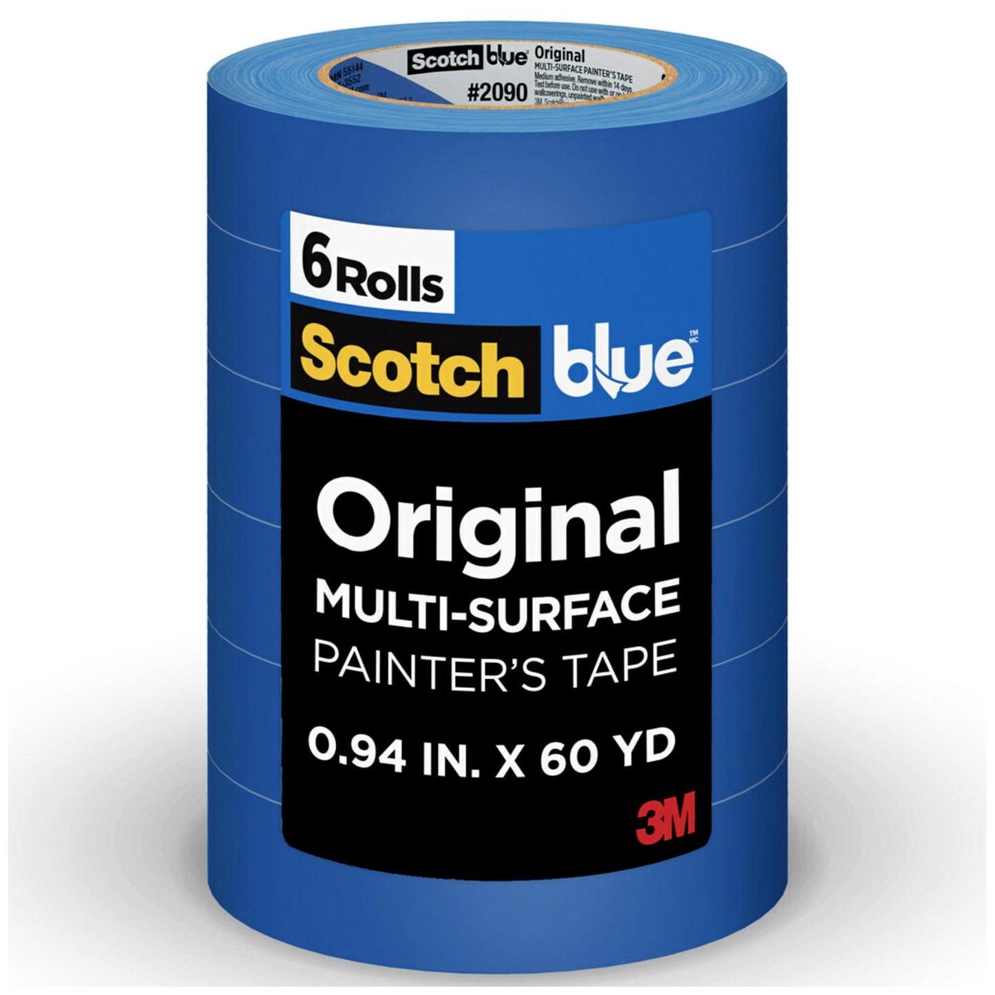 ScotchBlue Original Painter's Tape, Multi-Surface, 24 mm (6 Rolls) - 2090, 2090-24EP6 🍁 All In One Marketplace Canada