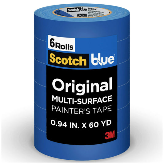 ScotchBlue Original Painter's Tape, Multi-Surface, 24 mm (6 Rolls) - 2090, 2090-24EP6 🍁 All In One Marketplace Canada ScotchBlue