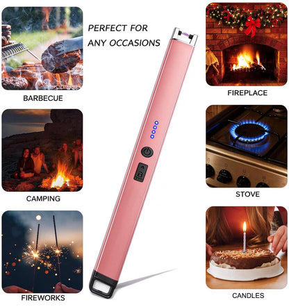 Gifts for Women 2 Pack Electric Candle Lighter Arc Windproof Flameless USB Rechargeable Lighter for Candles BBQ Camping Christmas Stocking Stuffers 🍁 All In One Marketplace Canada