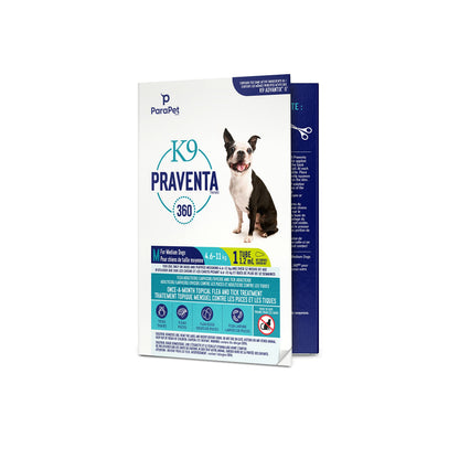 Parapet K9 Praventa 360 for Medium Dogs, 1 Tube