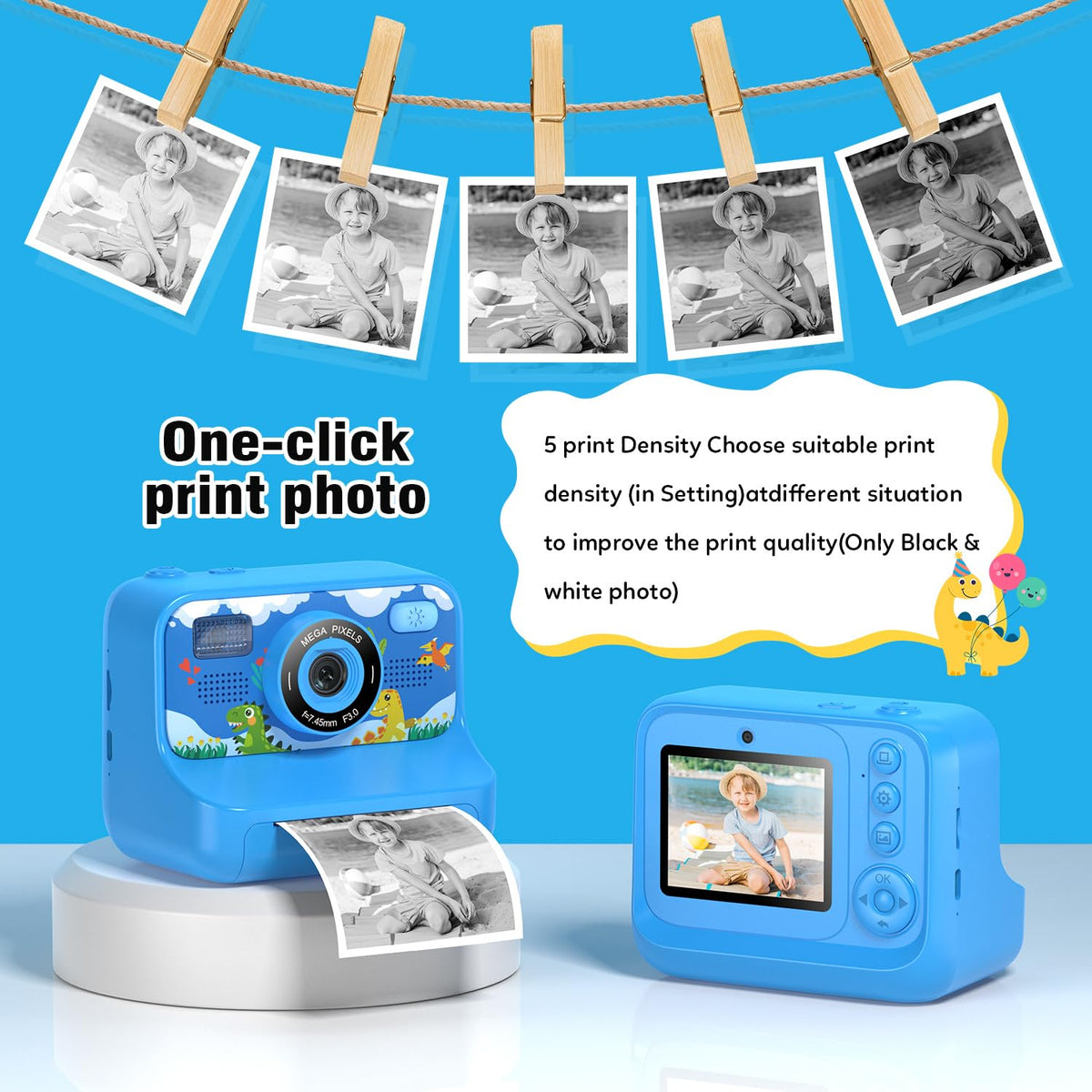 Kids Printing Camera for 3-12 Girls Boys Toddler Christmas Birthday Gifts 🍁 All In One Marketplace Canada
