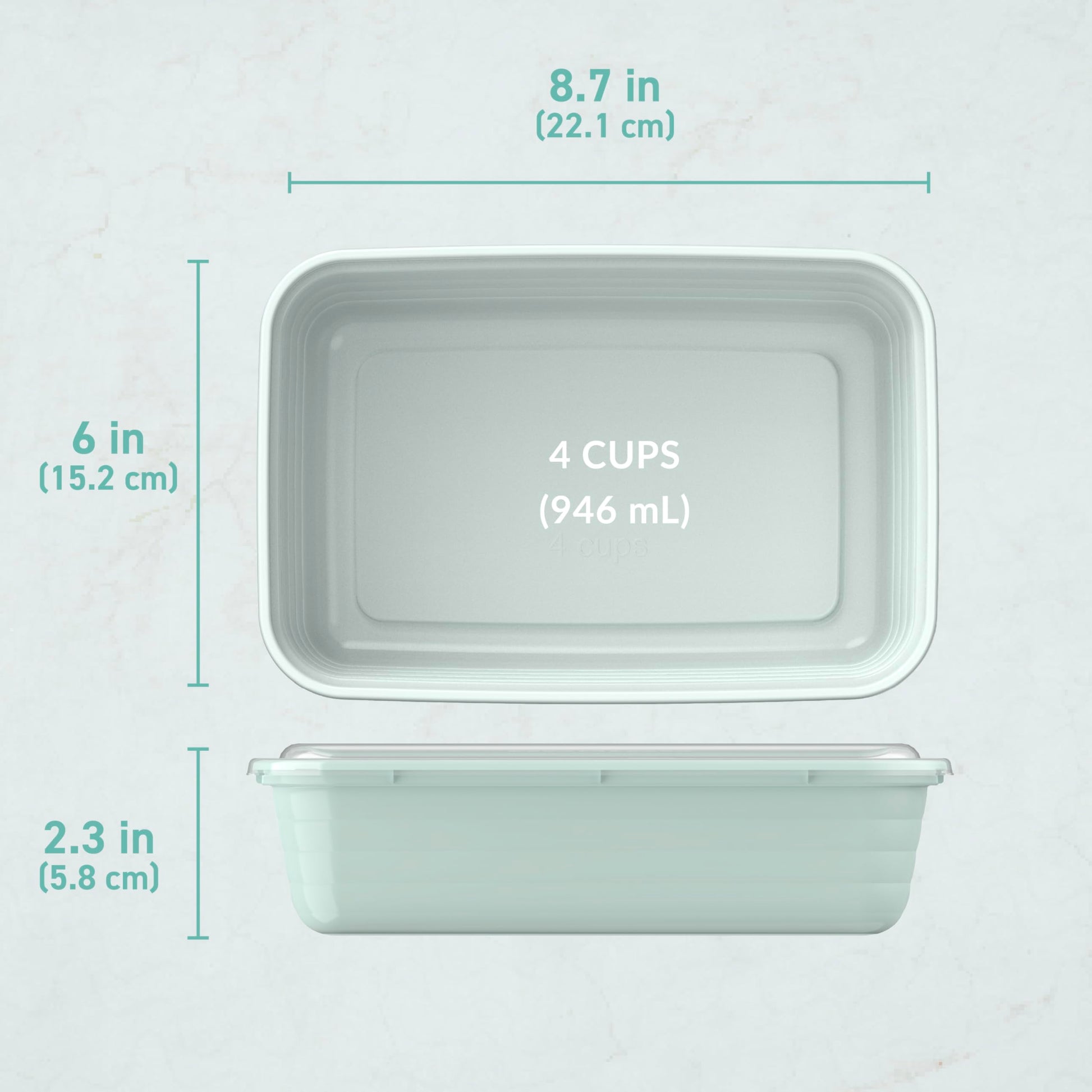 Bentgo Prep 1-Compartment Meal-Prep Containers with Custom-Fit Lids - Microwaveable, Durable, Reusable, BPA-Free, Freezer and Dishwasher Safe Food Storage Containers - 10 Trays & 10 Lids (Mint) - Available at All In One Marketplace Canada