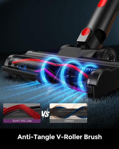Cordless Vacuum Cleaner, 500W 45KPA 50Mins Stick Vacuum Cleaners for Home with LED Light, Self-Standing, Anti-Tangle Brush & 1.6L Dust Cup, Lightweight Vacuum for Pet Hair, Carpets, Hard Floors - Available at All In One Marketplace Canada